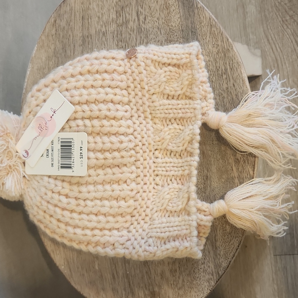 Cozy Kids Knit Beanie with Pom Pom